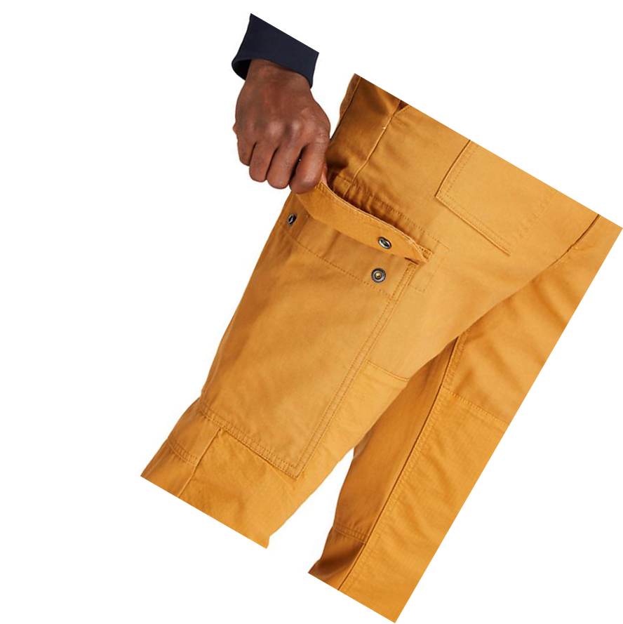 Pantalones Timberland Utility Cargo Hombre Amarillo | ES-VTOKP39