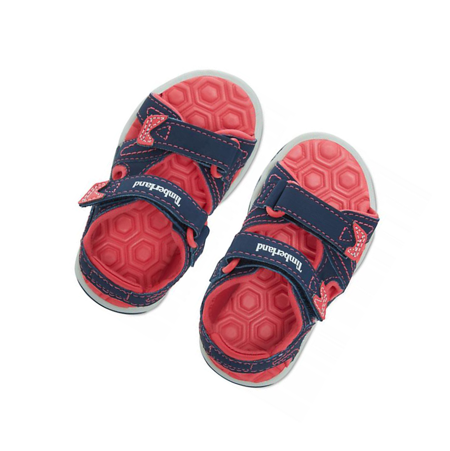 Sandalias Timberland Adventure Seeker 2-Correa Niños Azul Marino Rosas | ES-MPXFT51