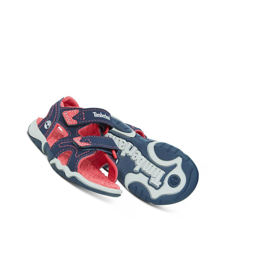 Sandalias Timberland Adventure Seeker 2-Correa Niños Azul Marino Rosas | ES-MPXFT51