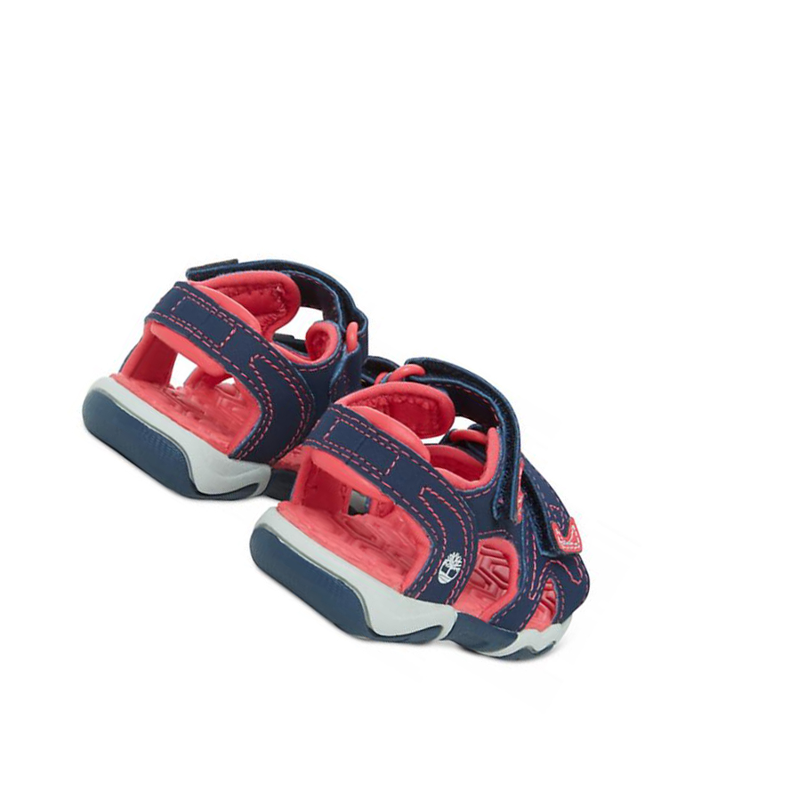 Sandalias Timberland Adventure Seeker 2-Correa Niños Azul Marino Rosas | ES-MPXFT51