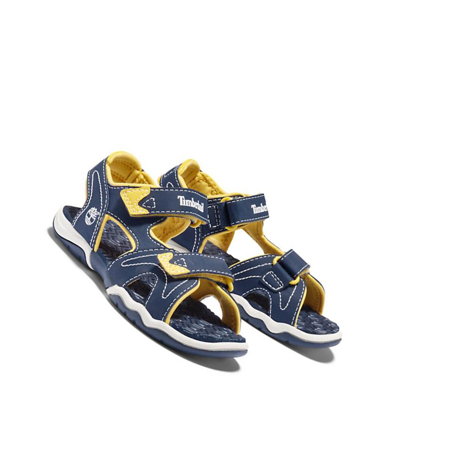 Sandalias Timberland Adventure Seeker 2-Correa Niños Azul Marino Amarillo | ES-NMQUH34