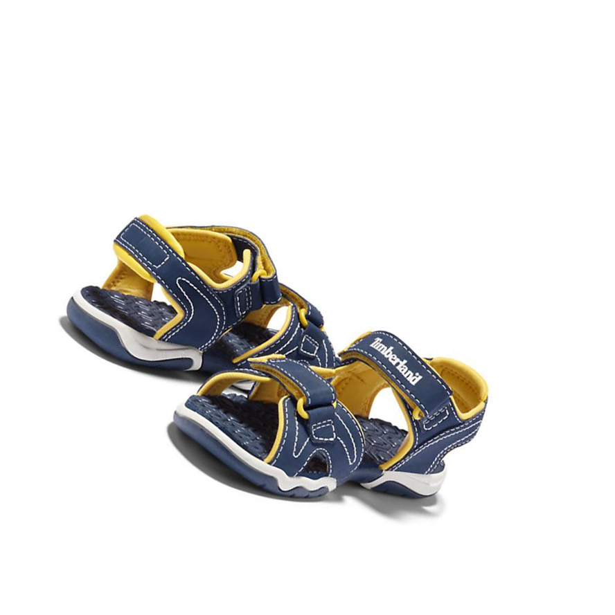 Sandalias Timberland Adventure Seeker 2-Correa Niños Azul Marino Amarillo | ES-NMQUH34