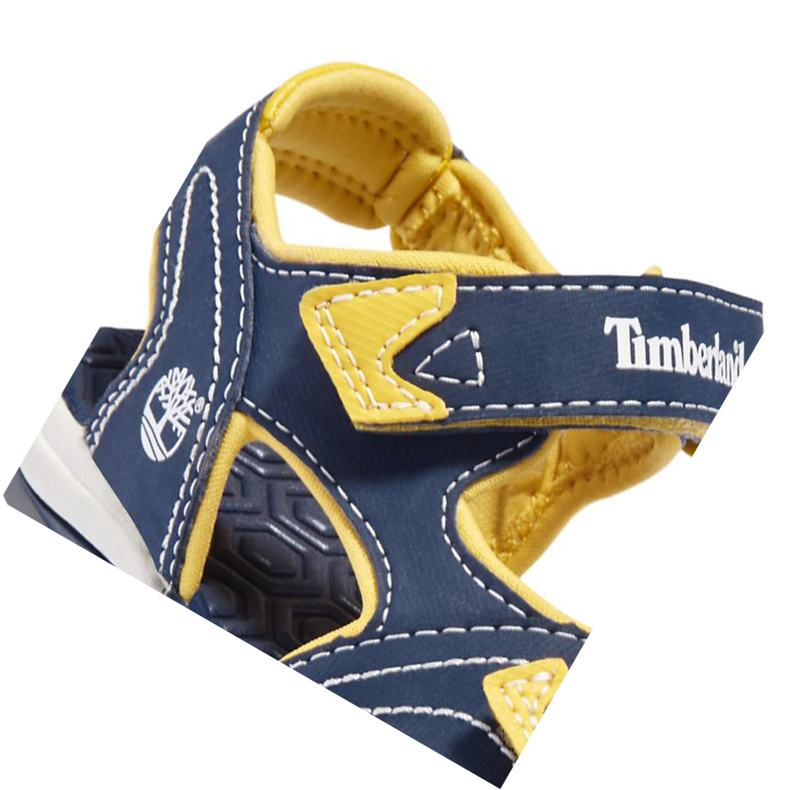 Sandalias Timberland Adventure Seeker 2-Correa Niños Azul Marino Amarillo | ES-NMQUH34