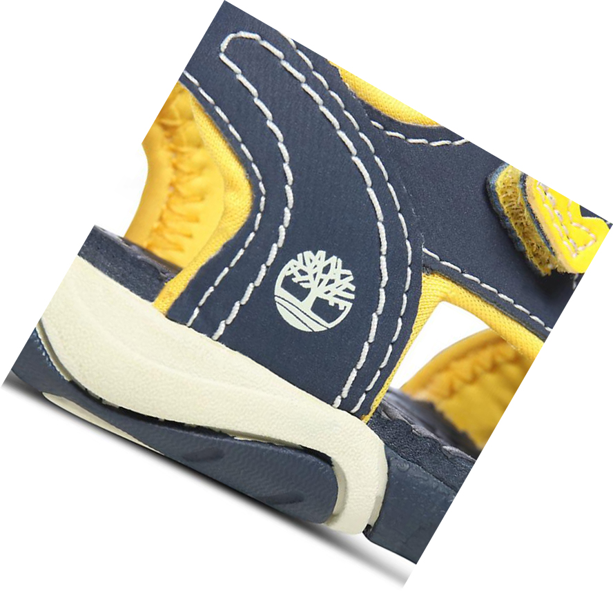 Sandalias Timberland Adventure Seeker 2-Correa Niños Azul Marino Amarillo | ES-NMQUH34