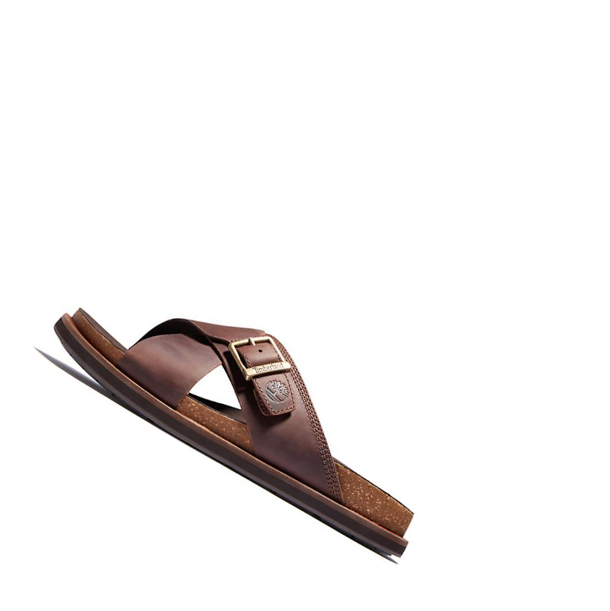 Sandalias Timberland Amalfi Vibes Cross Chanclas Hombre Marrones | ES-AYBFW14