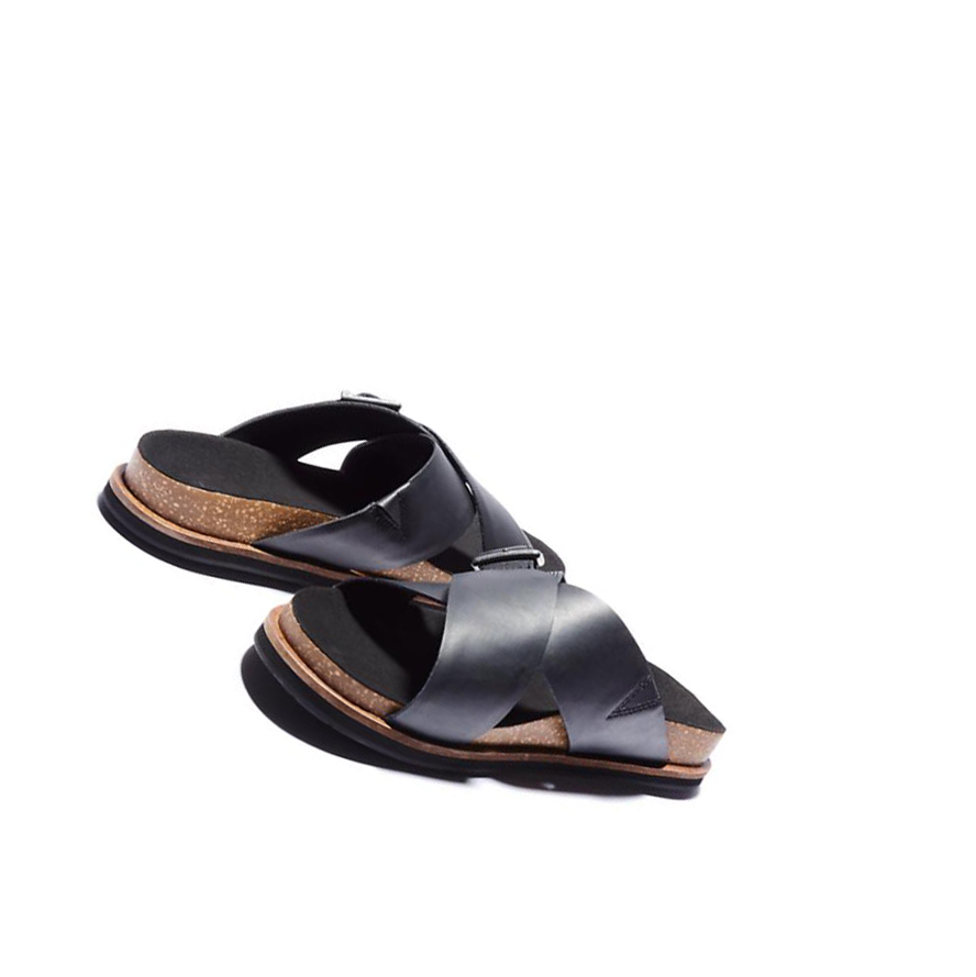 Sandalias Timberland Amalfi Vibes Cross Chanclas Hombre Negras | ES-JYHQW58