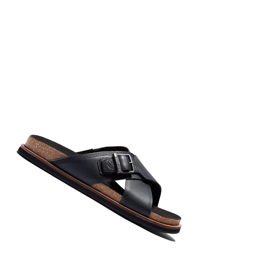 Sandalias Timberland Amalfi Vibes Cross Chanclas Hombre Negras | ES-JYHQW58