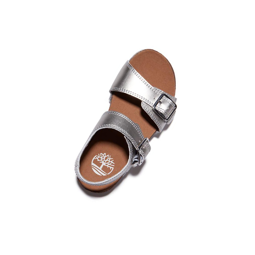 Sandalias Timberland Castle Island Backstrap Niños Plateadas | ES-WUZOM06