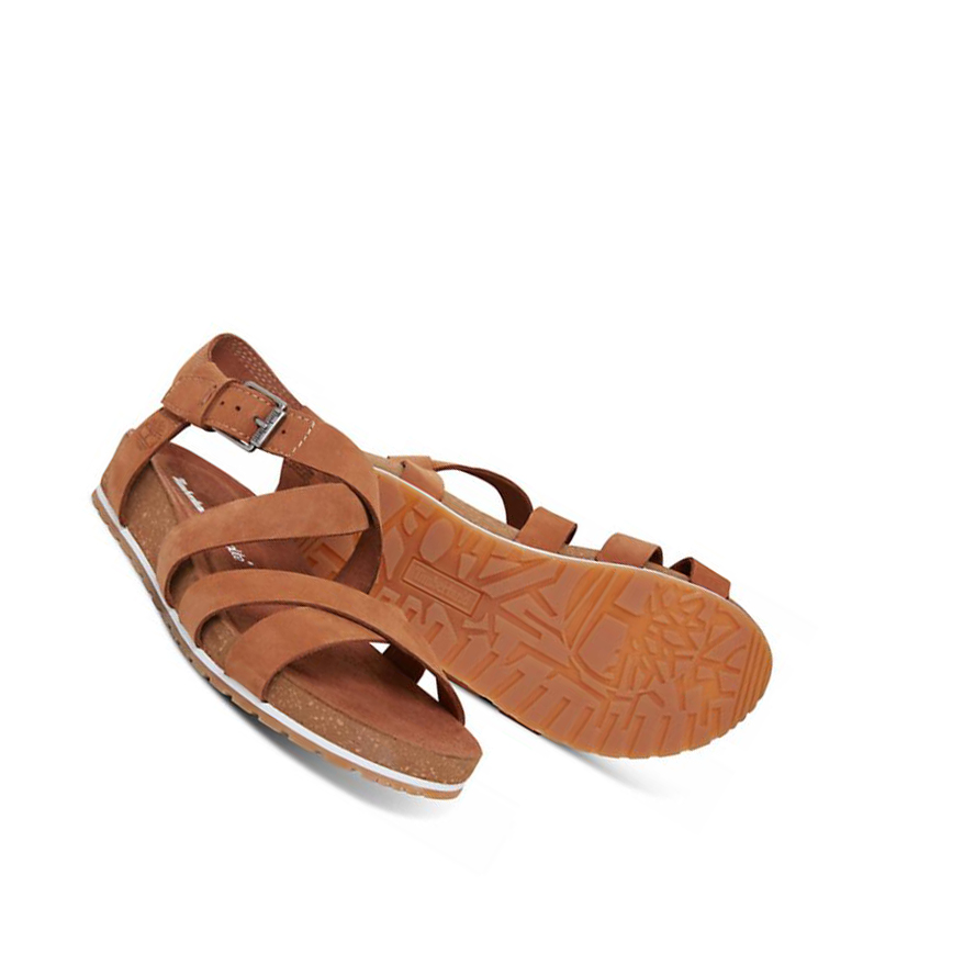 Sandalias Timberland Malibu Waves Ankle Correa Mujer Marrones | ES-EADQJ39