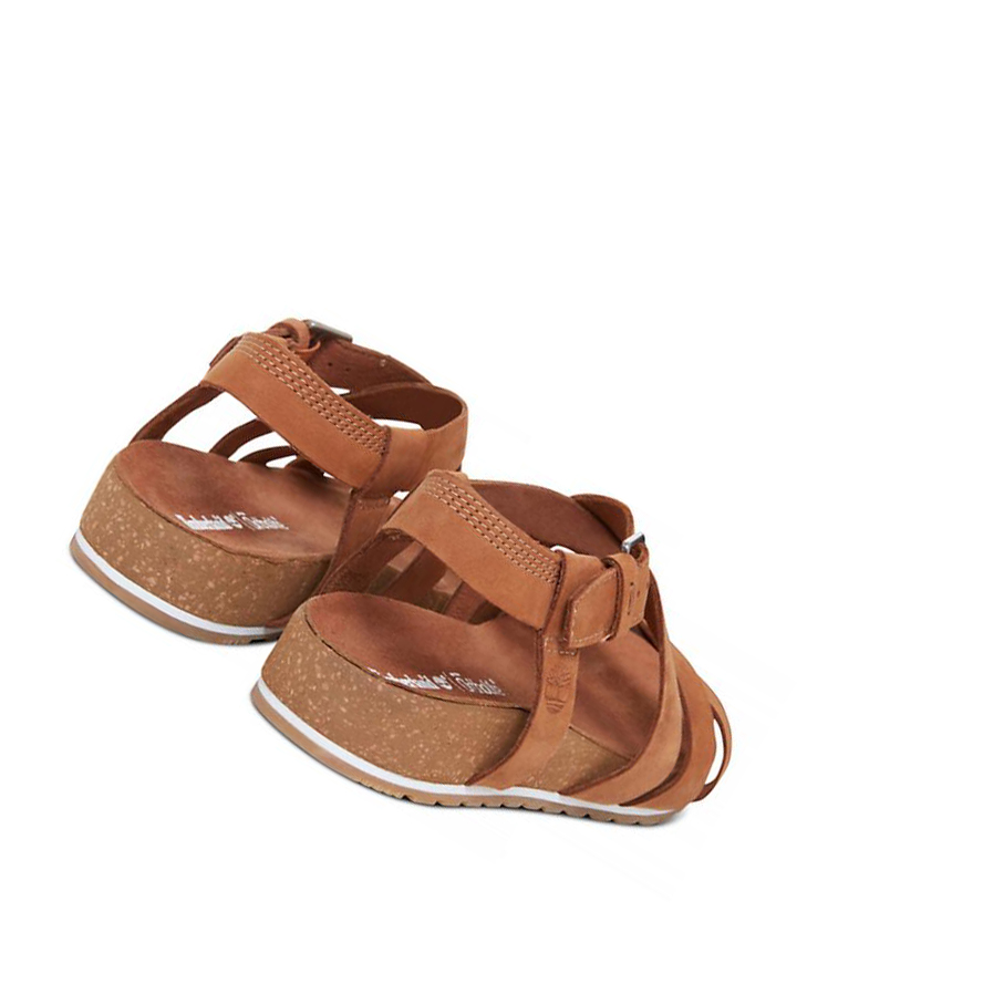 Sandalias Timberland Malibu Waves Ankle Correa Mujer Marrones | ES-EADQJ39