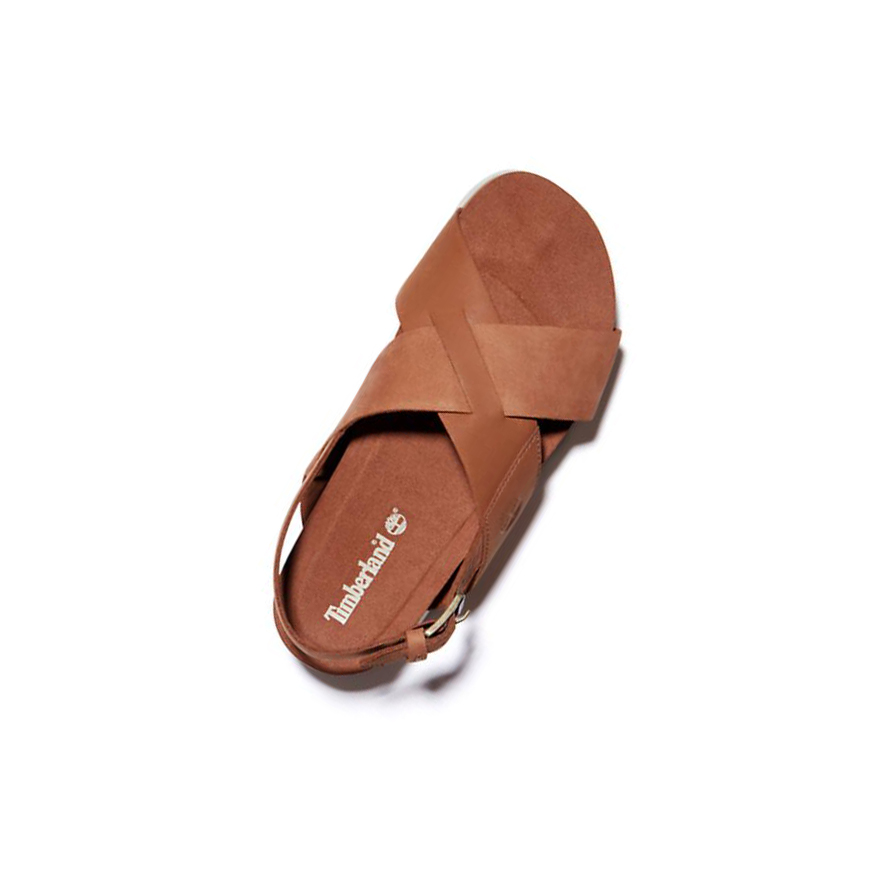 Sandalias Timberland Santa Monica Sunrise Mujer Marrones Claro | ES-TLKPN82