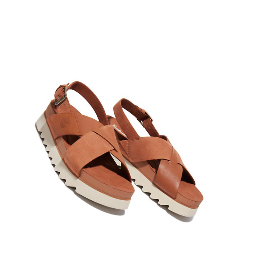 Sandalias Timberland Santa Monica Sunrise Mujer Marrones Claro | ES-TLKPN82