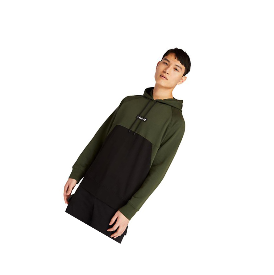 Sudadera Con Capucha Timberland Cut-and-sew Hombre Verde Oscuro | ES-PCWLI13