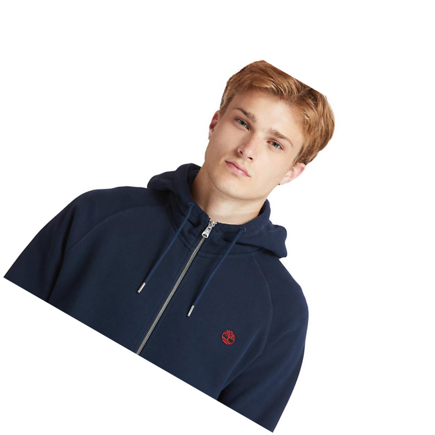 Sudadera Con Capucha Timberland Exeter River Zip Hombre Azul Marino | ES-MLZJD63