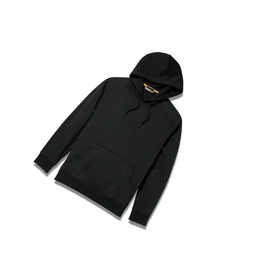 Sudadera Con Capucha Timberland Heavyweight Logo Hombre Negras | ES-AGEXC53