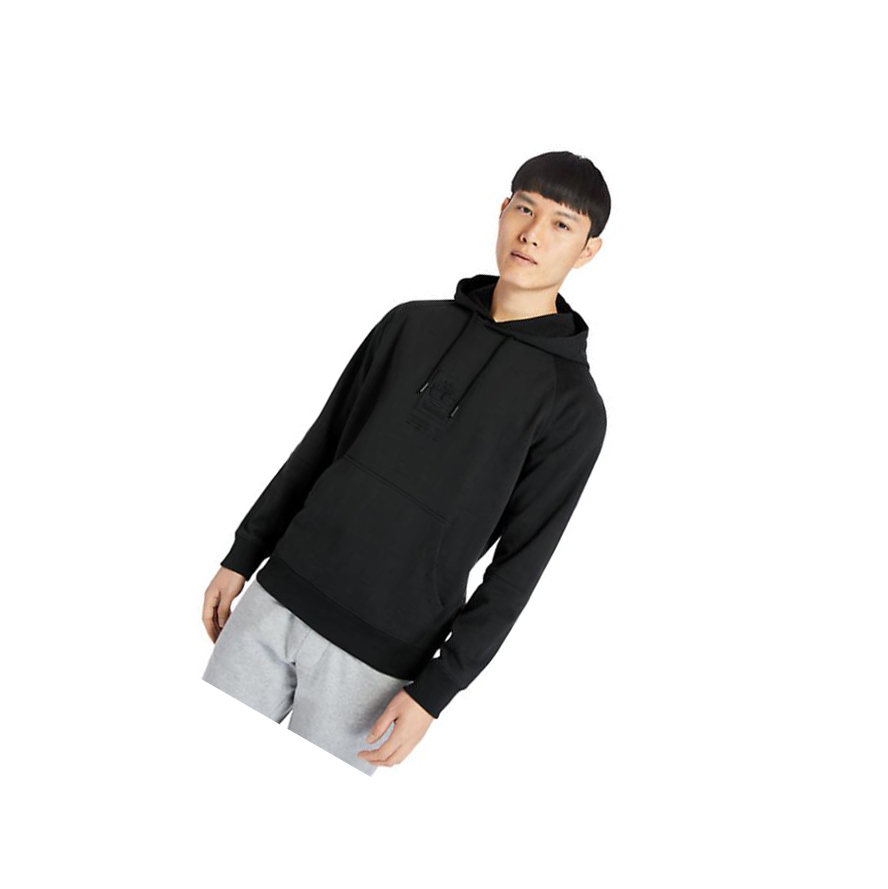 Sudadera Con Capucha Timberland Heavyweight Logo Hombre Negras | ES-AGEXC53