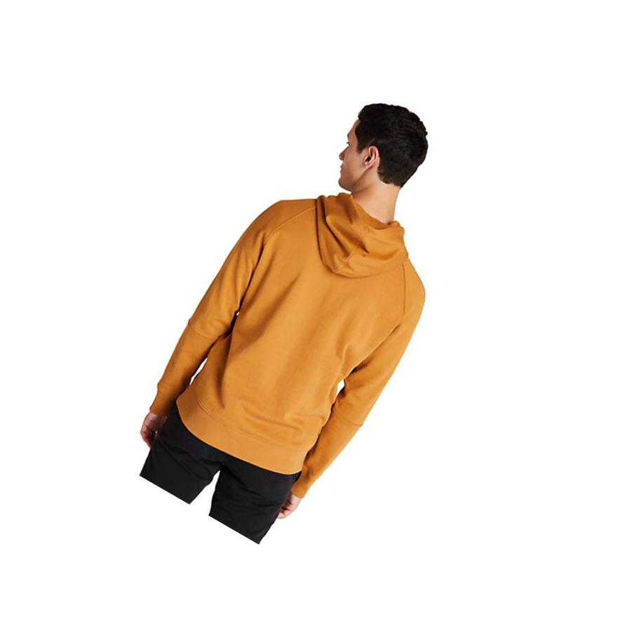 Sudadera Con Capucha Timberland Heavyweight Logo Hombre Amarillo | ES-ALFEH60