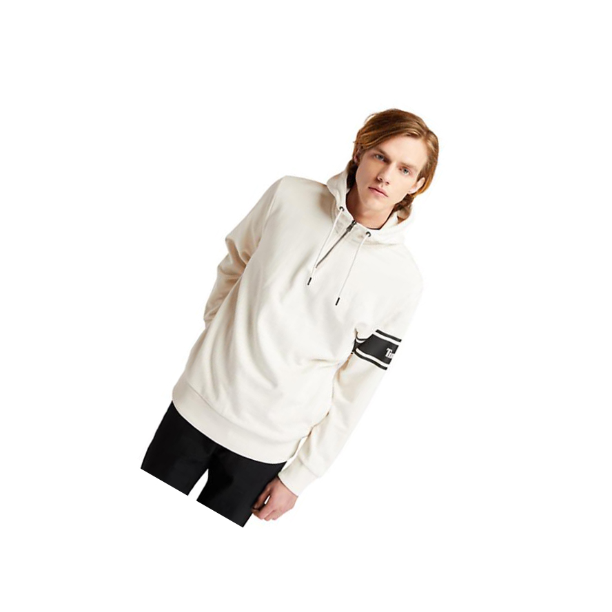 Sudadera Con Capucha Timberland Moto Guzzi x Timberland® Half-zip Hombre Blancas | ES-FHSCD35