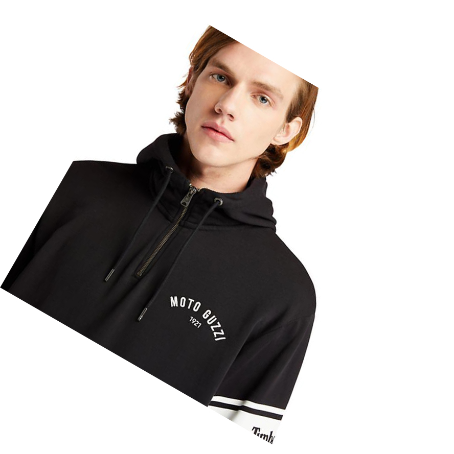 Sudadera Con Capucha Timberland Moto Guzzi x Timberland® Half-zip Hombre Negras | ES-FOEXG12