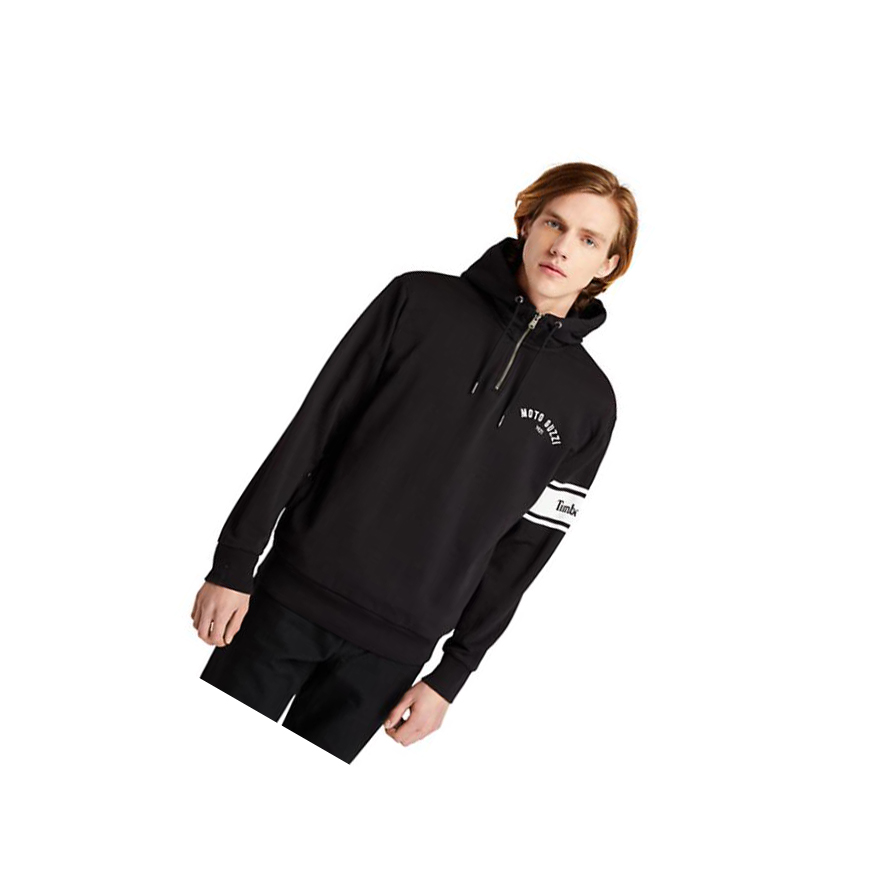 Sudadera Con Capucha Timberland Moto Guzzi x Timberland® Half-zip Hombre Negras | ES-FOEXG12