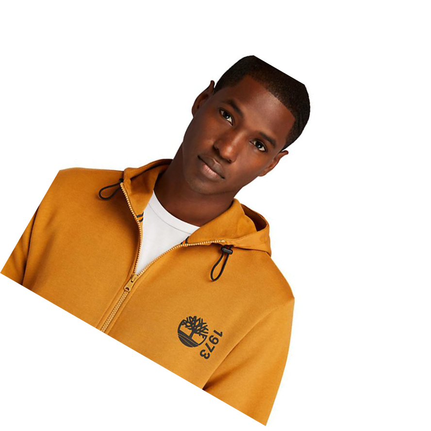 Sudadera Con Capucha Timberland Re-Comodidad EK+ Zip Hombre Amarillo | ES-BFENQ91