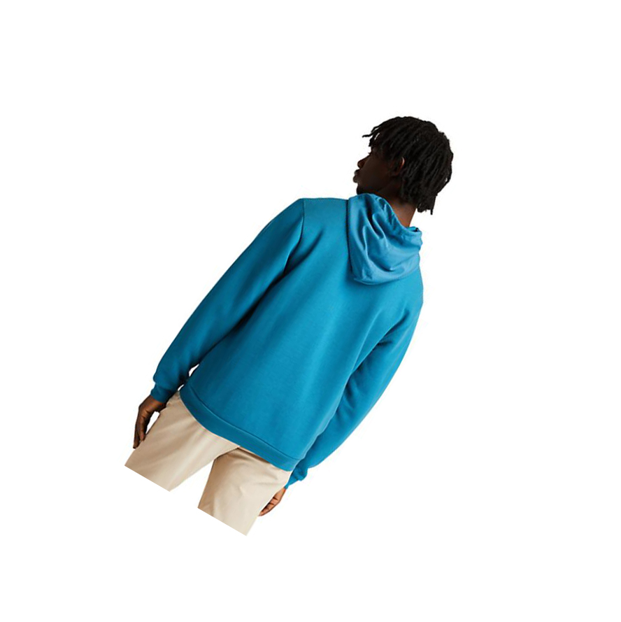 Sudadera Con Capucha Timberland Re-Comodidad EK+ Zip Hombre Teal | ES-BOUEG45