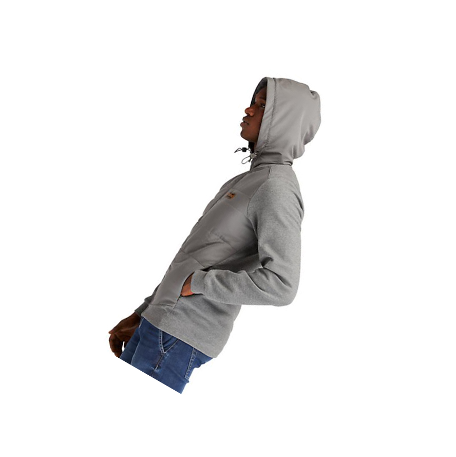 Sudadera Con Capucha Timberland Sweat Híbrido Hombre Gris Oscuro | ES-AYRPZ60