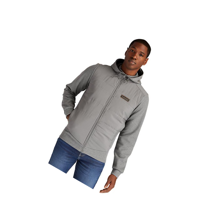 Sudadera Con Capucha Timberland Sweat Híbrido Hombre Gris Oscuro | ES-AYRPZ60