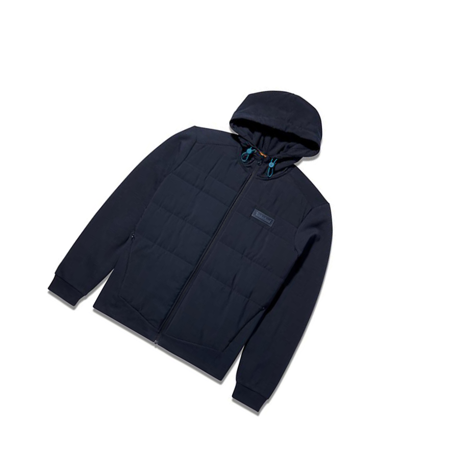 Sudadera Con Capucha Timberland Sweat Híbrido Hombre Azul Marino | ES-NSEIZ92