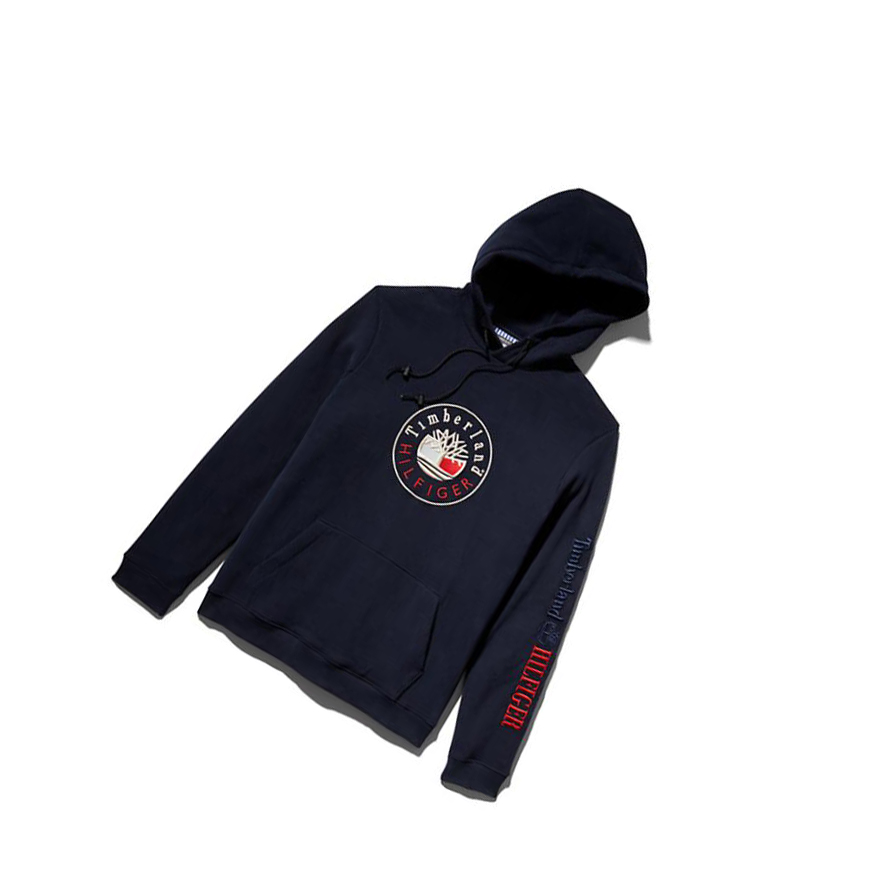 Sudadera Con Capucha Timberland Tommy Hilfiger x Timberland® Re-imagined Hombre Azules | ES-JKQWZ74