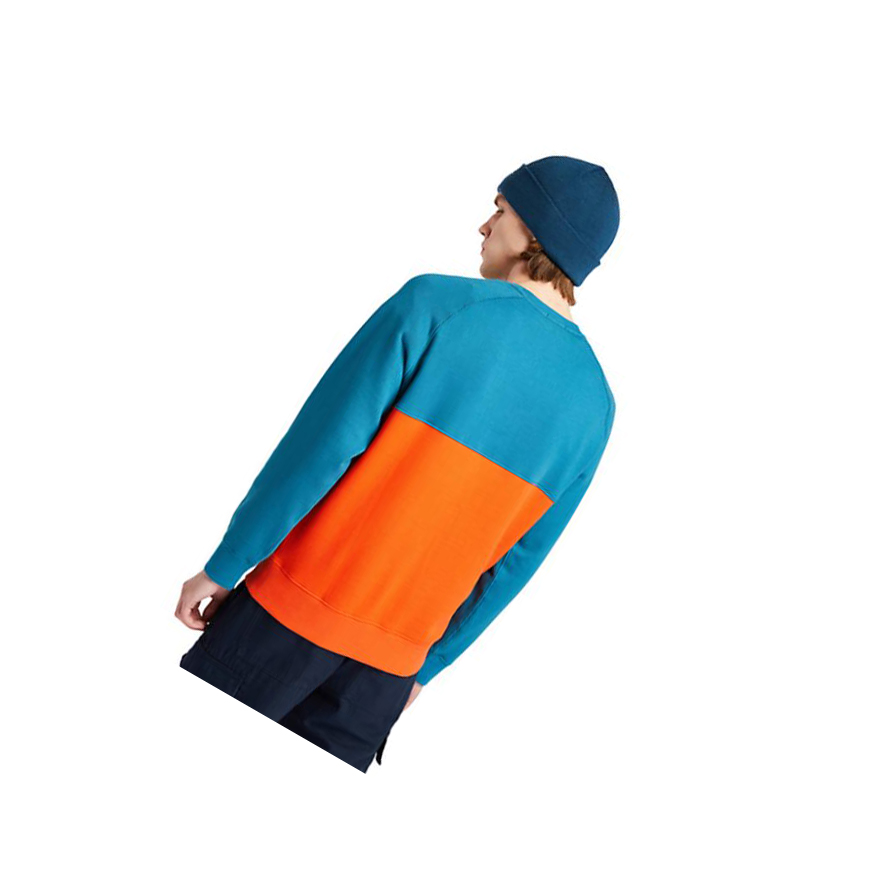 Sudaderas Timberland Cut-and-sew Hombre Teal | ES-GHZOP65