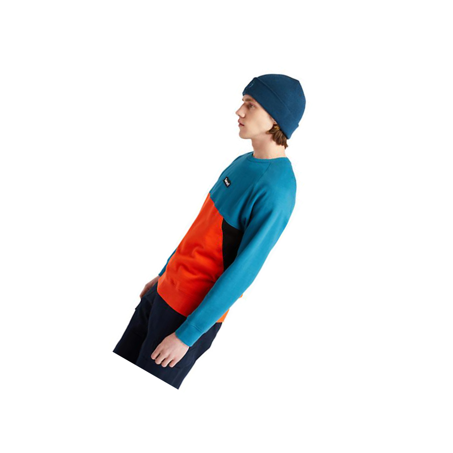 Sudaderas Timberland Cut-and-sew Hombre Teal | ES-GHZOP65