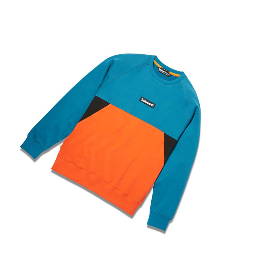 Sudaderas Timberland Cut-and-sew Hombre Teal | ES-GHZOP65