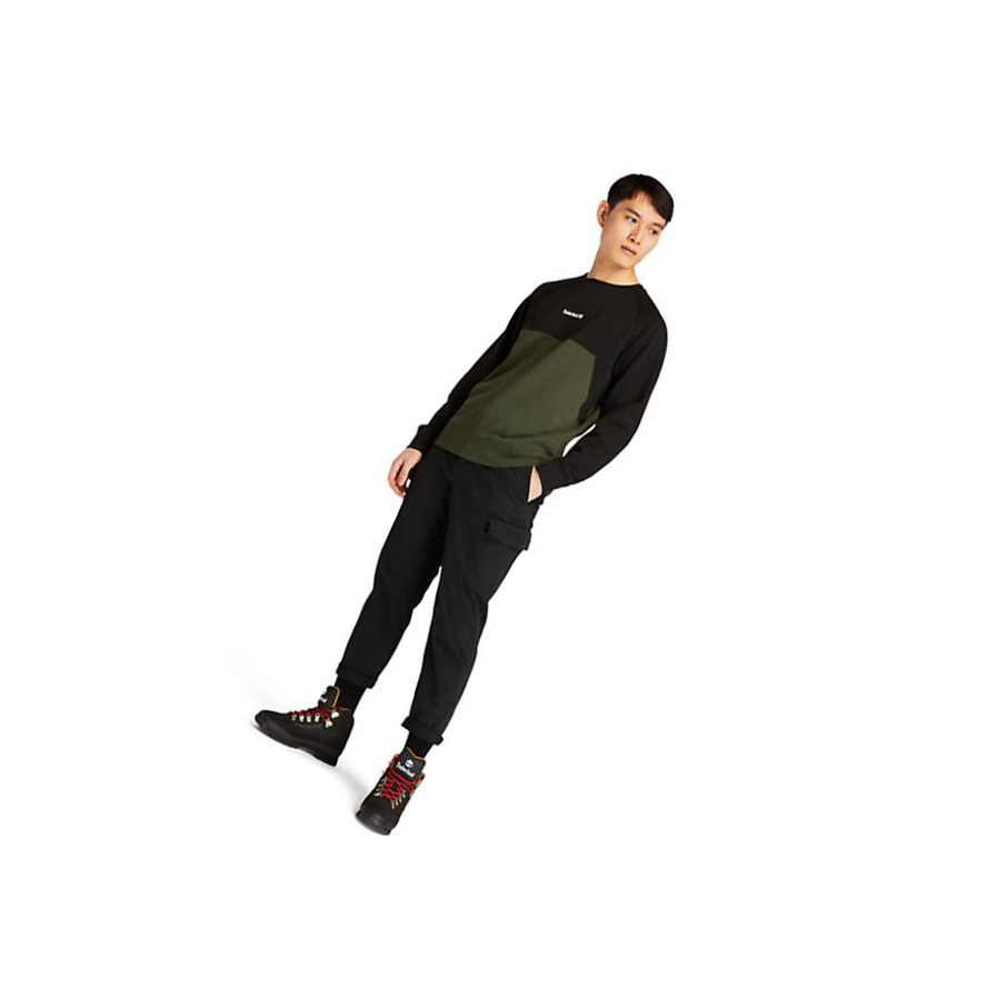 Sudaderas Timberland Cut-and-sew Hombre Verde Oscuro | ES-UPORE87