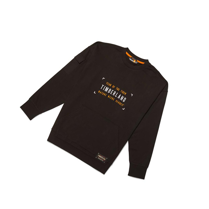 Sudaderas Timberland Year of the Tiger Hombre Negras | ES-EXGIP31