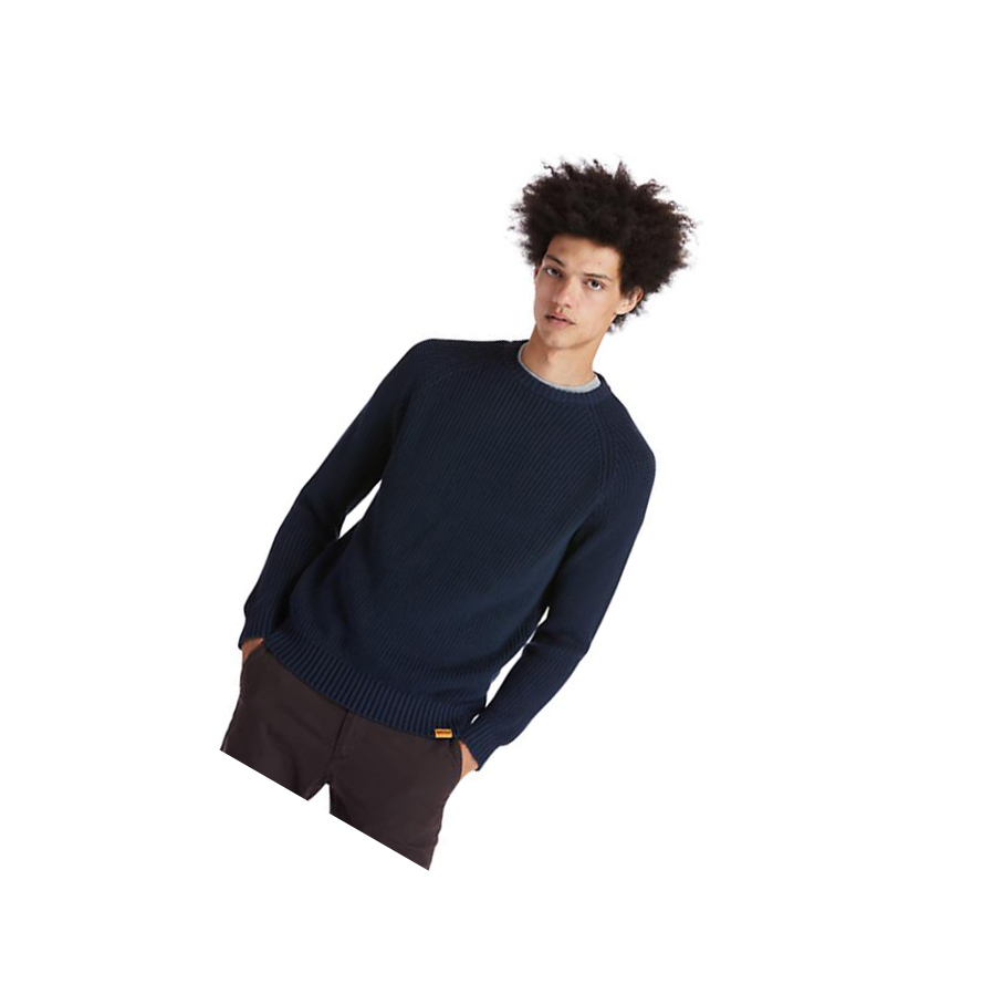 Suéteres Timberland Beards Brook Crew-Neck Hombre Azul Marino | ES-TPIGC58