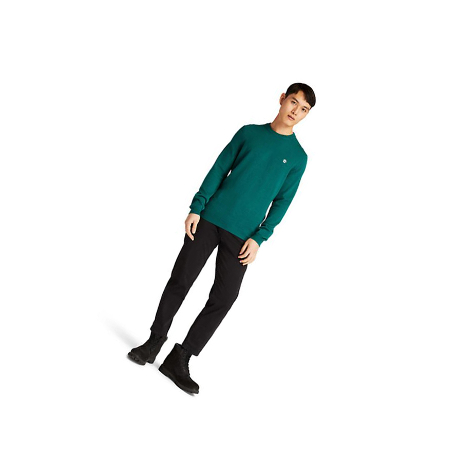 Suéteres Timberland Cohas Brook Crewneck Hombre Verde | ES-JGXKW50