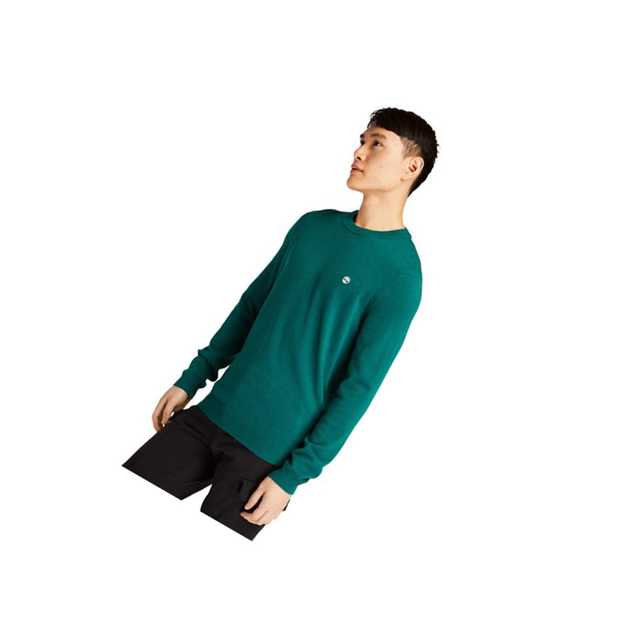 Suéteres Timberland Cohas Brook Crewneck Hombre Verde | ES-JGXKW50