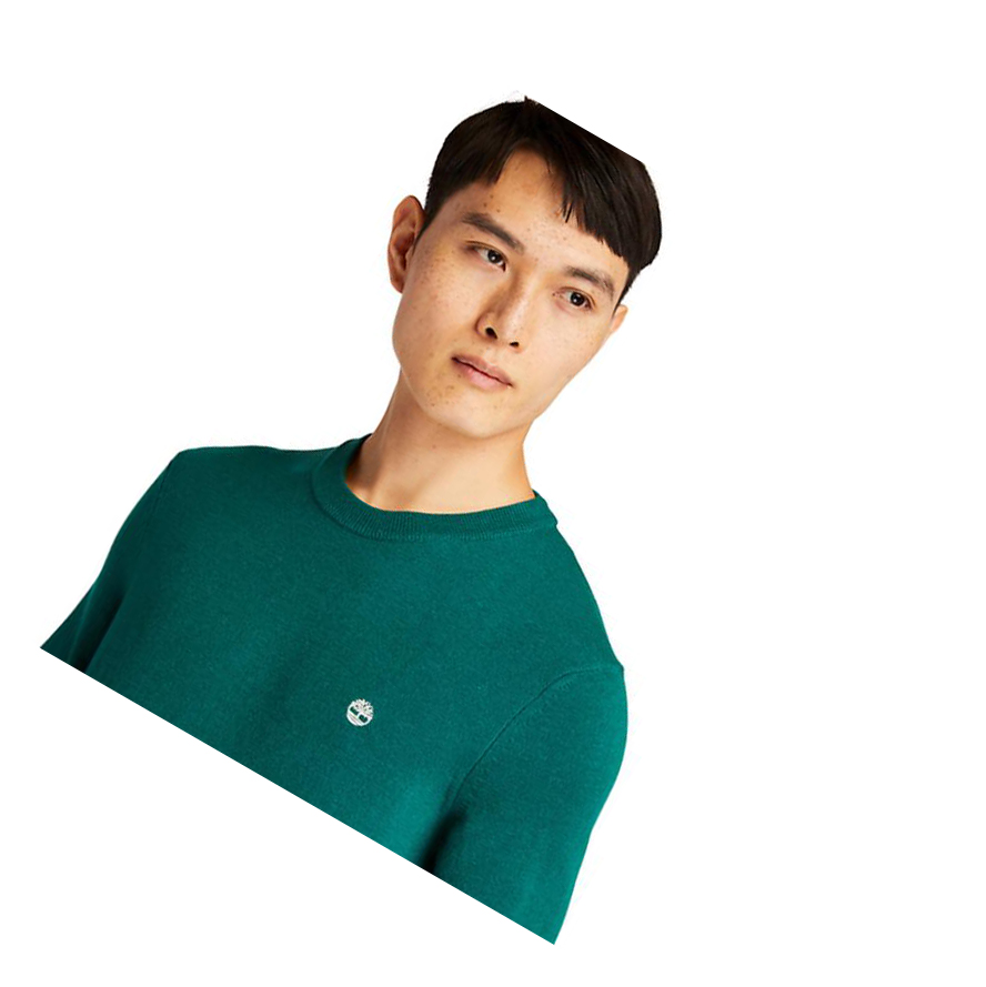 Suéteres Timberland Cohas Brook Crewneck Hombre Verde | ES-JGXKW50