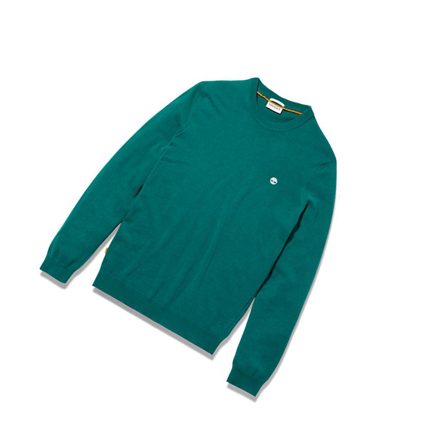 Suéteres Timberland Cohas Brook Crewneck Hombre Verde | ES-JGXKW50