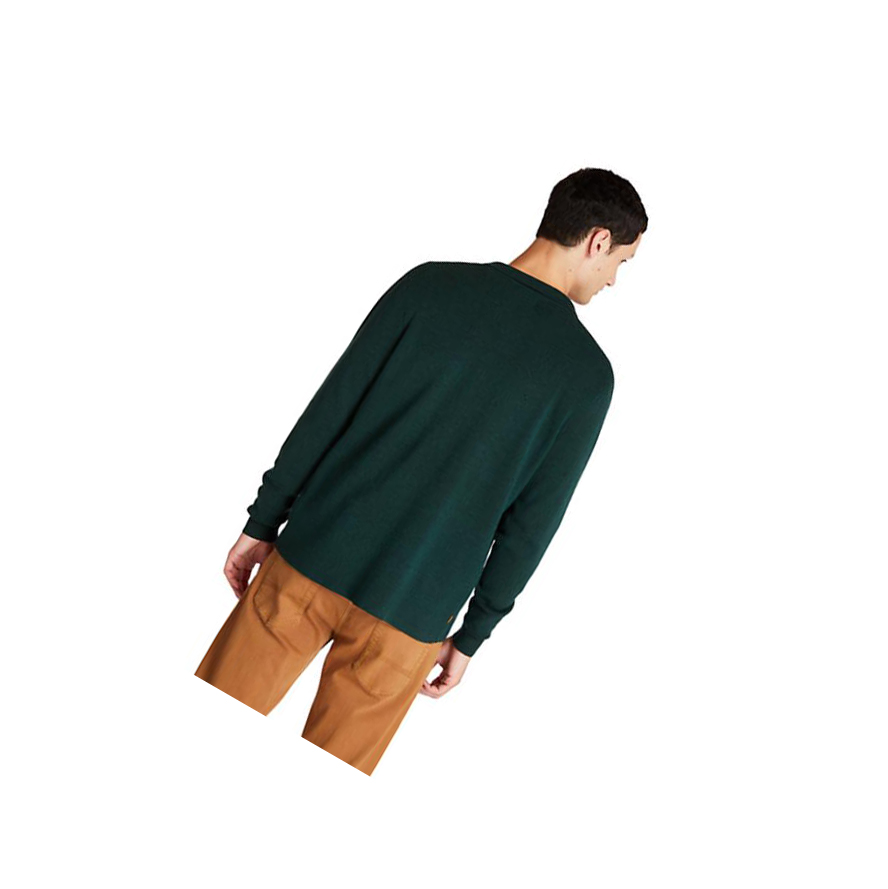 Suéteres Timberland Full-Zip Hombre Verde | ES-DPRIV68