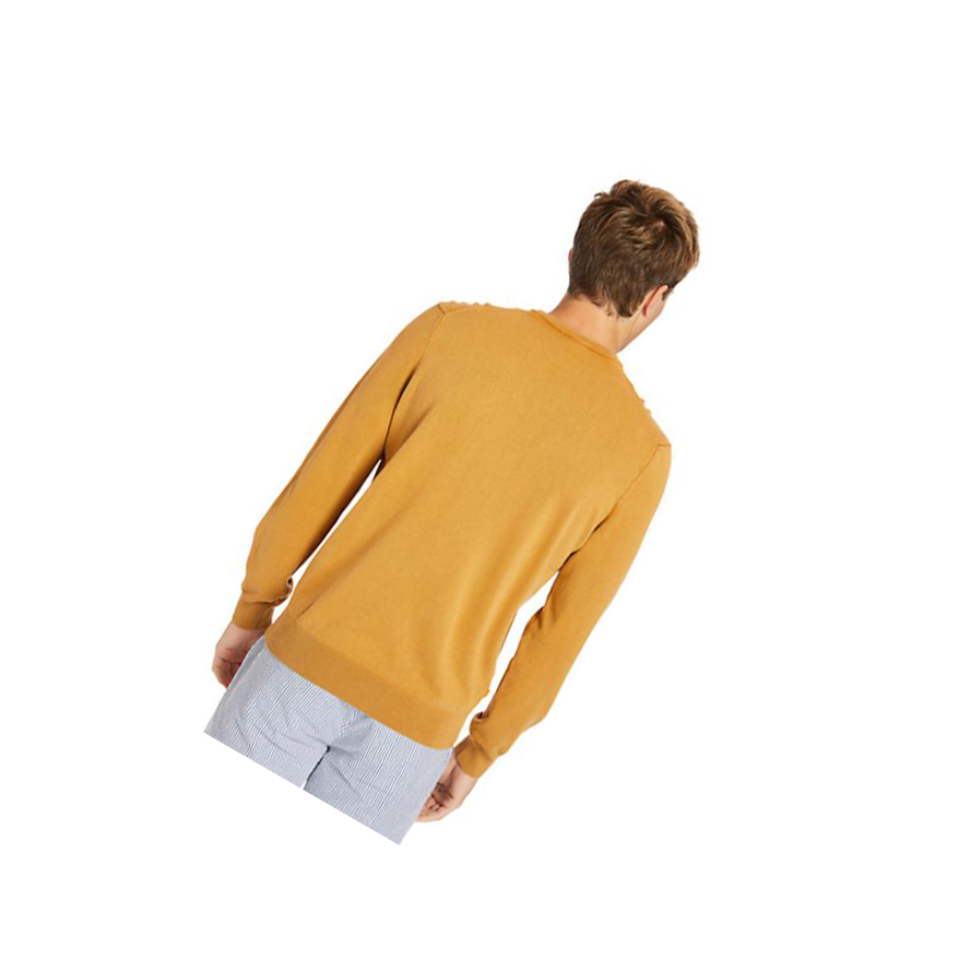 Suéteres Timberland Garment-Dyed Hombre Amarillo | ES-TNVDA10