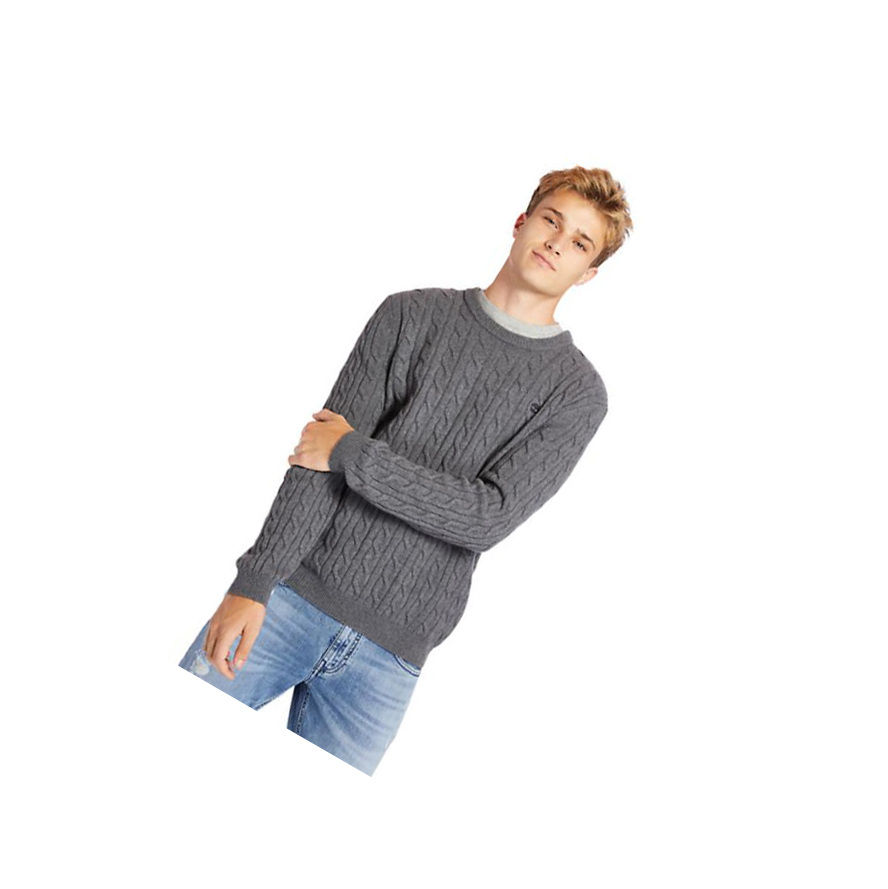 Suéteres Timberland Phillips Brook Cable-knit Hombre Gris Oscuro | ES-NUQSO92