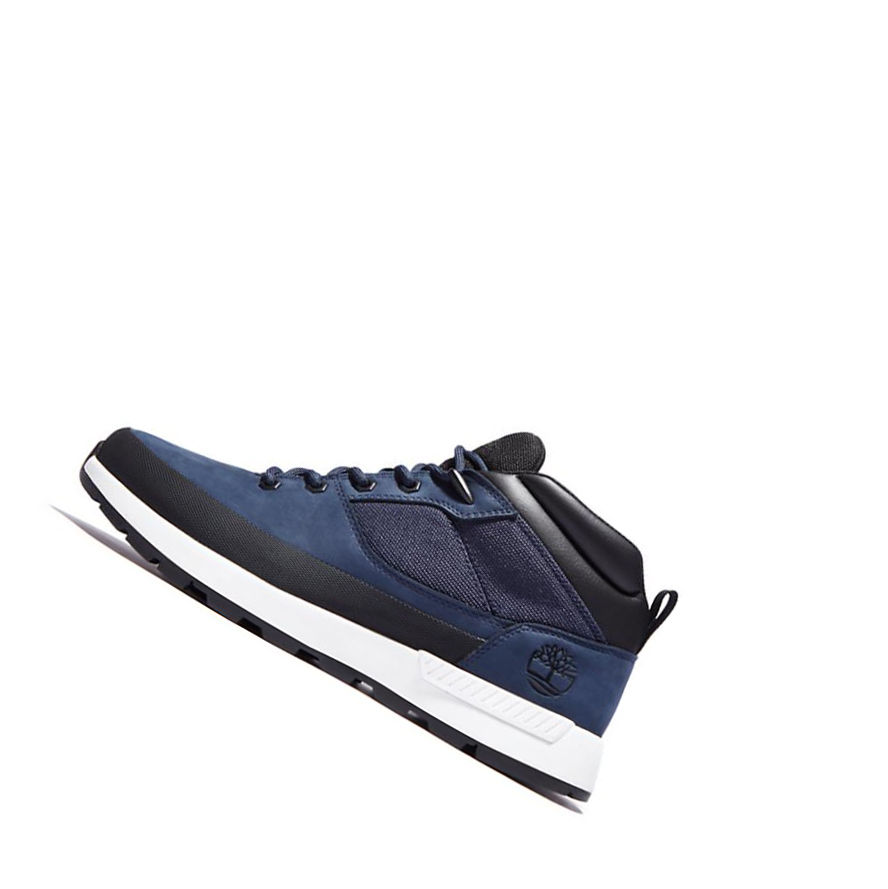 Zapatillas Para Caminar Timberland Sprint Trekker Low Hiker Hombre Azul Marino | ES-CHMWX19