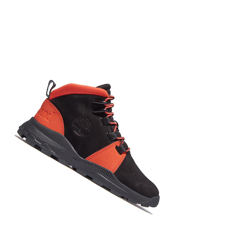 Zapatillas Timberland Brooklyn Encaje-Up Niños Negras | ES-CYPRH08