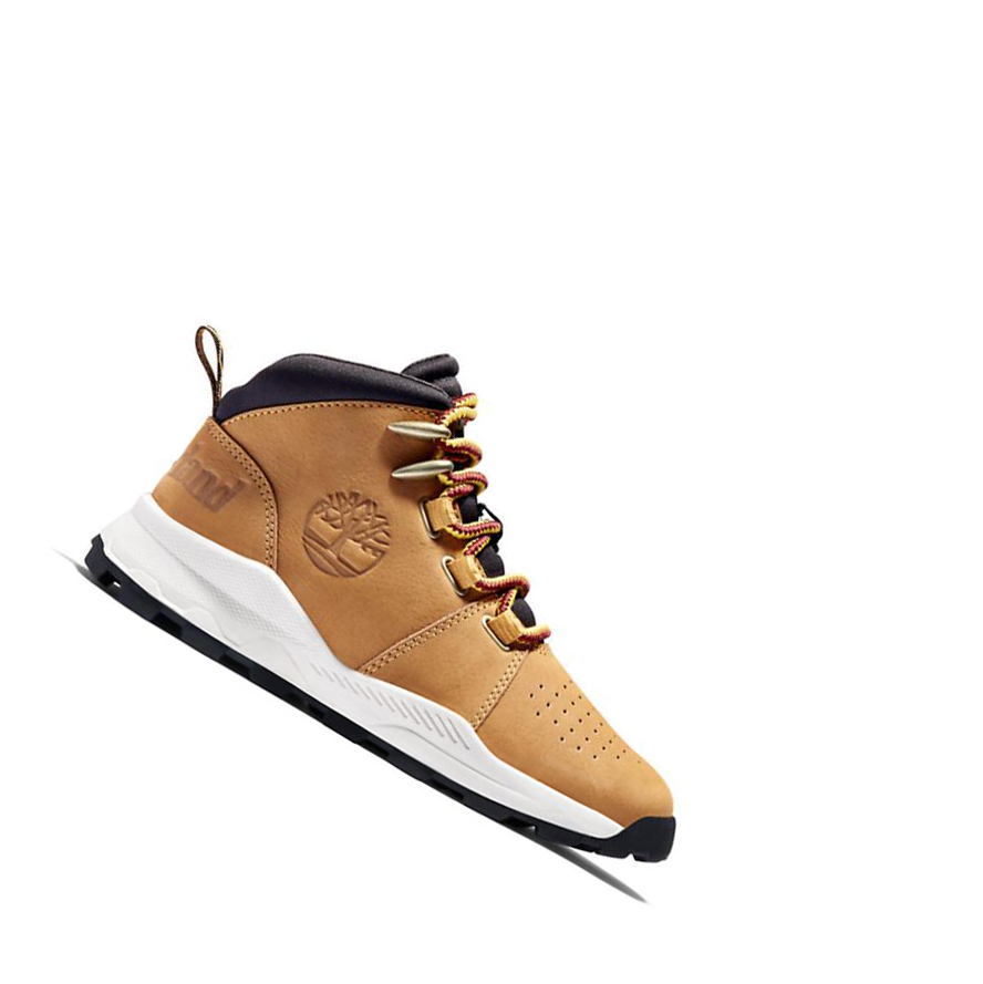 Zapatillas Timberland Brooklyn Encaje-Up Niños Marrones Claro | ES-FMQWP39