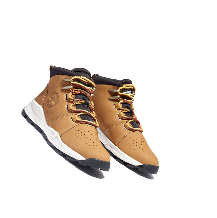 Zapatillas Timberland Brooklyn Encaje-Up Niños Marrones | ES-LMVPF12