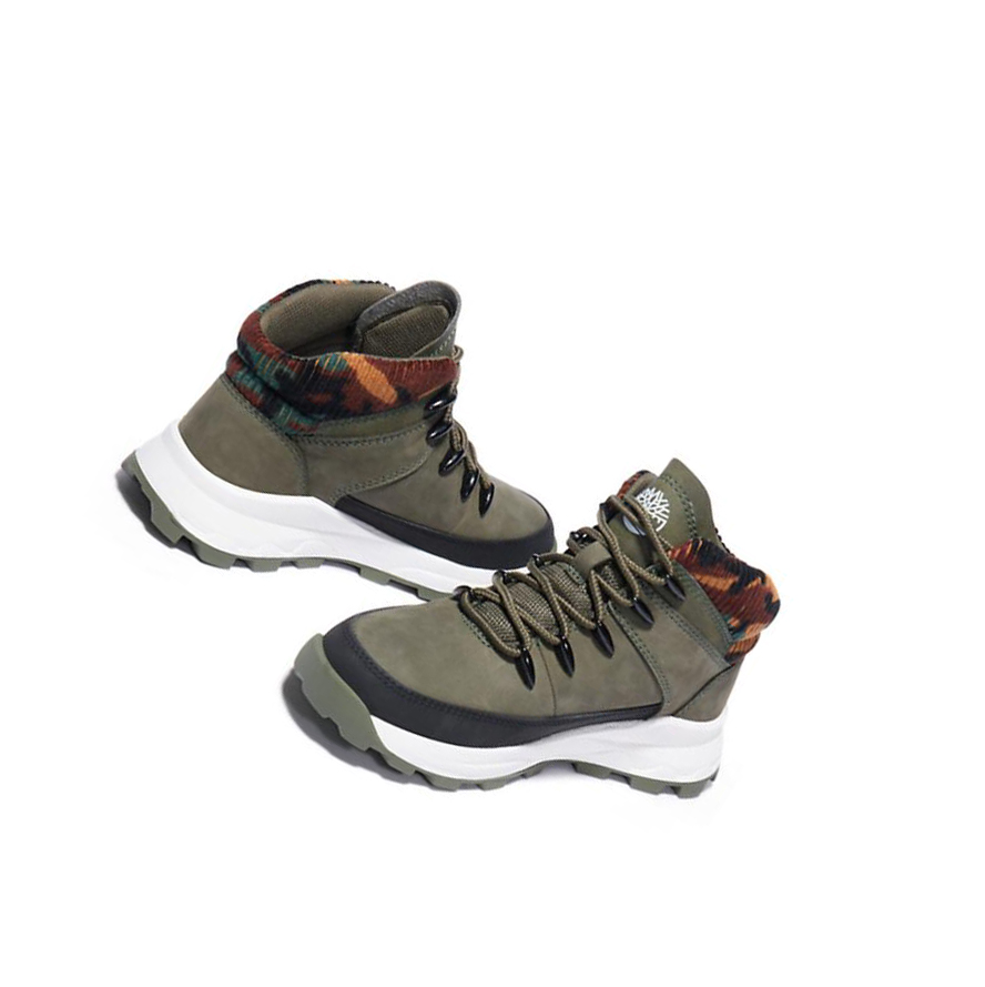 Zapatillas Timberland Brooklyn High Top Niños Verde Oscuro | ES-CHLOF02