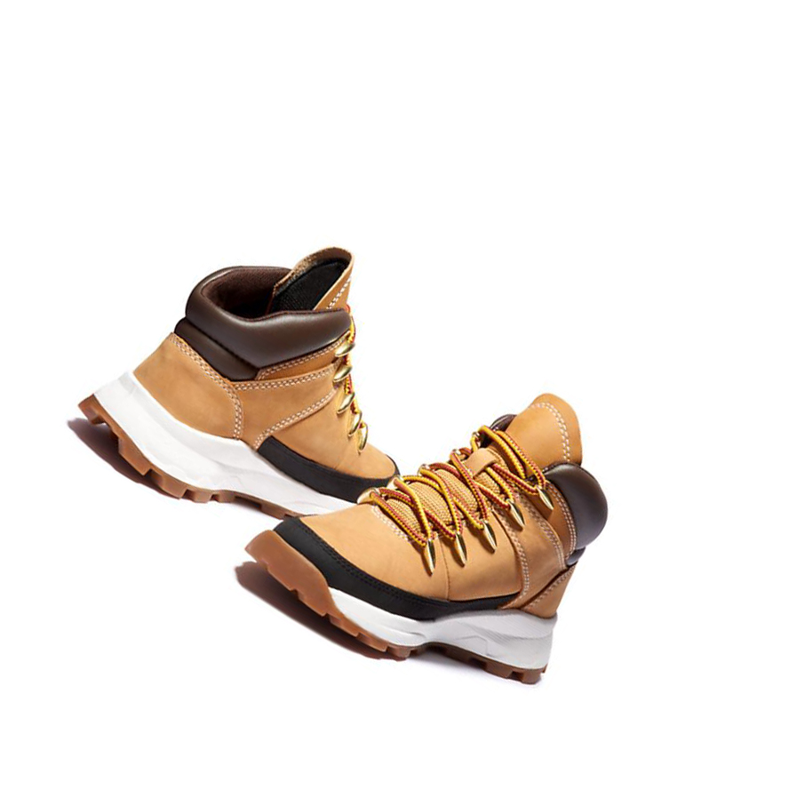 Zapatillas Timberland Brooklyn High Top Niños Amarillo | ES-GBJPF62