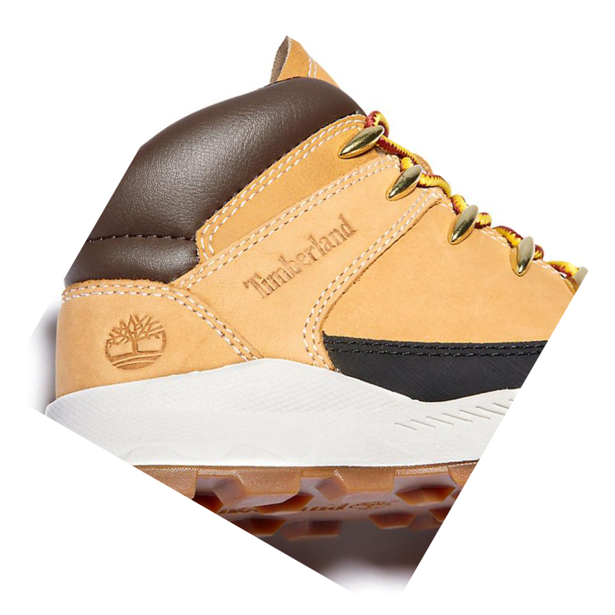 Zapatillas Timberland Brooklyn High Top Niños Amarillo | ES-GBJPF62